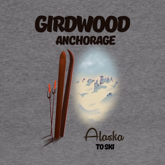 Girdwood anchorage alaska ski by nickemporium1